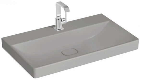 Vitra 7527B076-0041 Metropole Asma Lavabo,80cm,Mat Taş Gri.